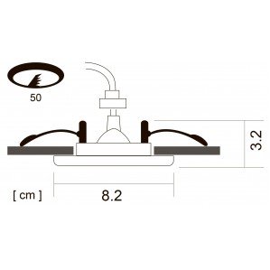 Точечный встраиваемый светильник Arte Lamp PRAKTISCH A1203PL-1AB