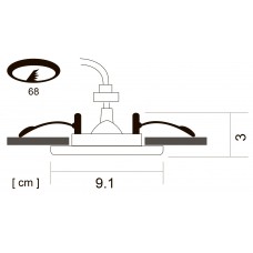 Точечный встраиваемый светильник Arte Lamp AQUA A2024PL-1SS