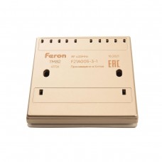 Выключатель двухклавишный беспроводной Feron Smart золото TM82 41726