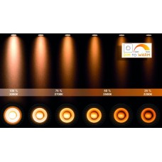 Лампа светодиодная диммируемая Lucide GU10 12W 2200-3000K черная 49041/12/30