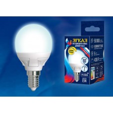 Лампа светодиодная диммируемая Uniel E14 7W 4000K матовая LED-G45 7W/4000K/E14/FR/DIM PLP01WH UL-00004300