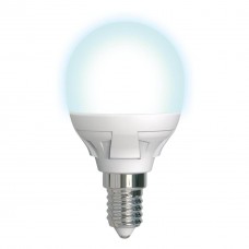 Лампа светодиодная диммируемая Uniel E14 7W 4000K матовая LED-G45 7W/4000K/E14/FR/DIM PLP01WH UL-00004300