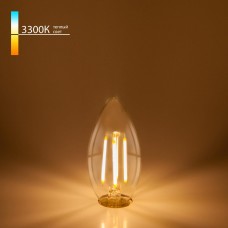 Лампа светодиодная филаментная Elektrostandard E14 7W 3300K прозрачная a049066