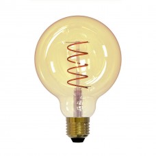 Лампа светодиодная филаментная Uniel E27 4W 2250K прозрачная LED-G95-4W/GOLDEN/E27/CW GLV21GO UL-00001818