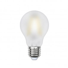 Лампа светодиодная филаментная Uniel E27 8W 3000K матовая LED-A60-8W/WW/E27/FR PLS02WH UL-00000304