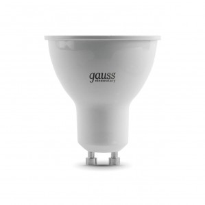 Лампа светодиодная Gauss GU10 7W 4100K матовая 13627