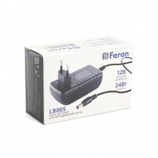 Блок питания для светодиодной ленты Feron LB005 12V 24W IP20 2A 48051