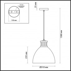Подвесной светильник Odeon Light Pendant Viola 3322/1