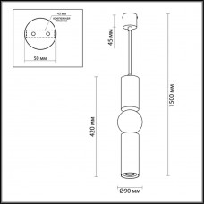 Подвесной светодиодный светильник Odeon Light L-vision Sakra 4072/5L