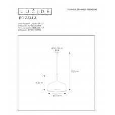 Подвесной светильник Lucide Rozalla 30483/50/44