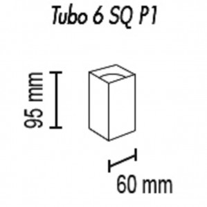 Потолочный светильник TopDecor Tubo6 SQ P1 26