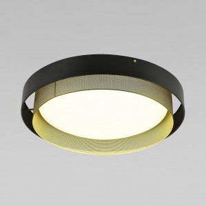 Потолочный светодиодный светильник Eurosvet Imperio 90287/1 черный/золото Smart